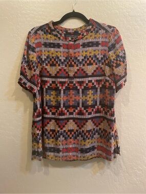 Pendleton Multicolor Geometric Short Sleeve Tee